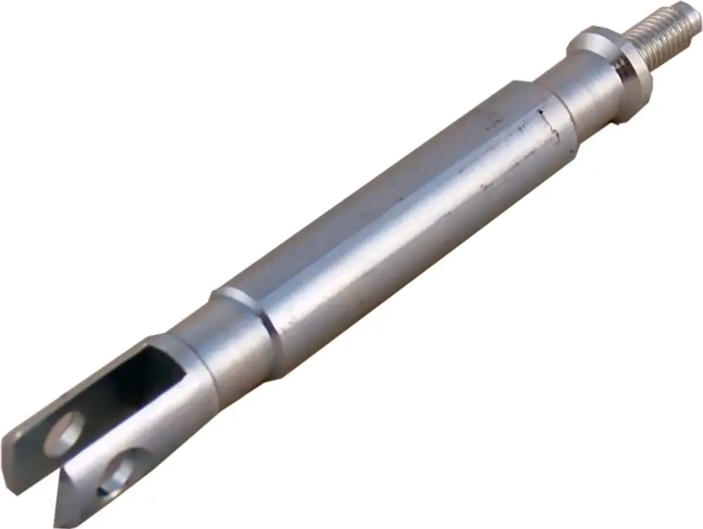 Metallische Abstützung mit Gabelkopf, geeignet für verschiedene Anwendungen. Produkt von Wolf, erkennbar durch das Design und die Verarbeitung.